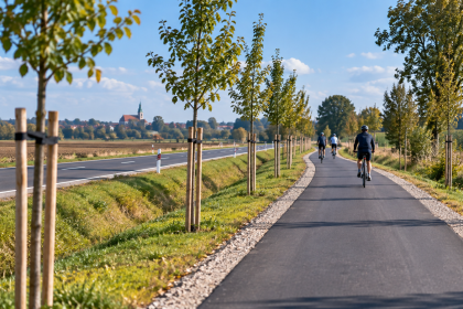 Nowa ścieżka rowerowa między Kruszą Zamkową a Ludziskiem