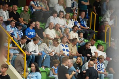 Koszykarze KSK Qemetica Noteć Inowrocław podczas meczu